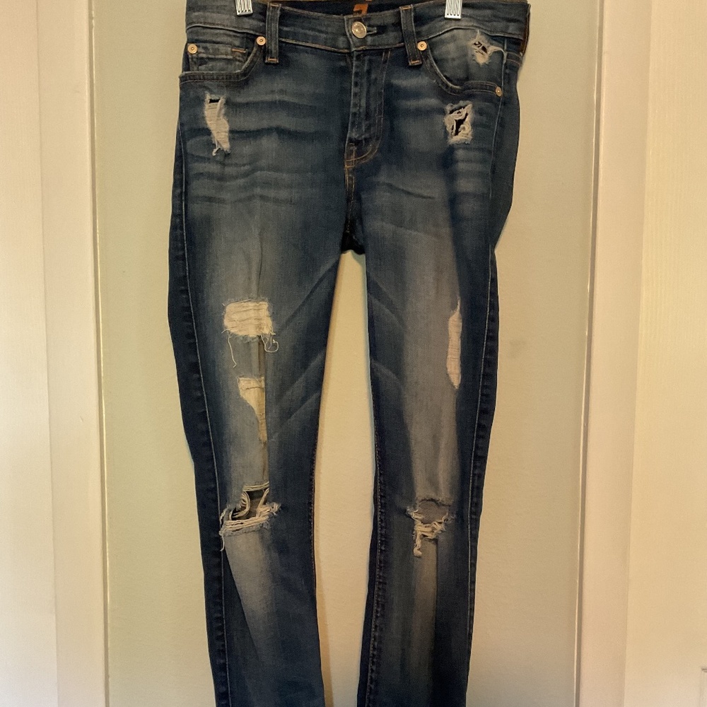 7 for all mankind, ankle skinny jean